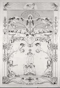 Aften ... (gravering) af Philipp Otto Runge