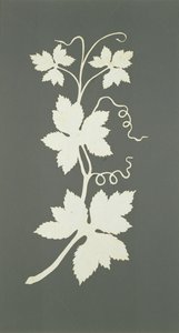 Humleplante (collage på papir) af Philipp Otto Runge