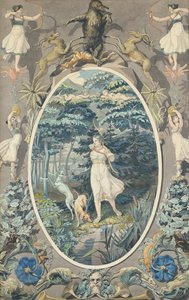 Jagtens glæde, 1808-9 (pen og wc på papir)