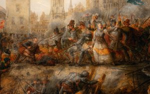 Defense of Tournai af prinsessen af Epinoy, Philippe-Auguste Hennequin, Museum of Fine Arts of Tournai