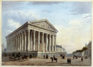 Madeleine-kirken - i ""Gå i Paris og dens omgivelser"" af Jacottet og Benoist, Paris af Philippe Benoist