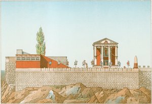 Koras tempel, som restaureret af Labrouste af Philippe Benoist