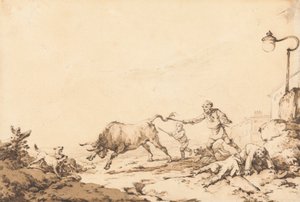 En Tyr opladning af Philippe Jacques de Loutherbourg