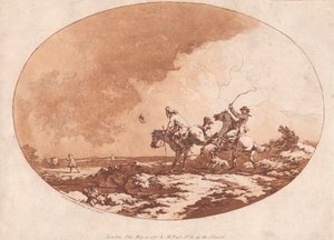 En blæsende dag af Philippe Jacques de Loutherbourg