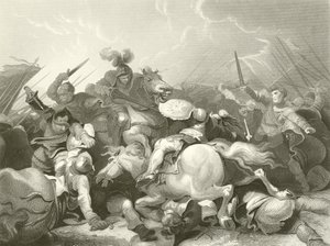 Slaget ved Bosworth Field af Philippe Jacques de Loutherbourg