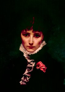 Portræt af komikeren Sarah-Henriette Bernard dit Sarah Bernhardt (1844-1923) Detalje. Maleri af Philippe Parrot (1831-1894) Paris fra det 19. århundrede, fransk komedie af Philippe Parrot