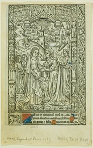 Visitation, fra Timebog af Philippe Pigouchet