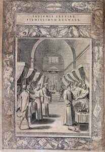 Board of Statutes of the Order of Malta "" Statuta Hospitalis Hervsalem"" (riddere, der plejer de syge), af Philippe Thomassin, slutningen af det 16. århundrede af Philippe Thomassin