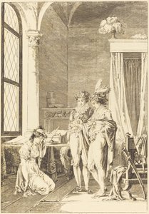 Mona Lisa: Tilgivelse af Philippe Triere after Jean Baptiste Mallet