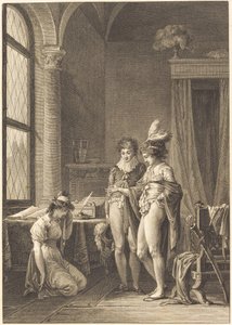 Mona Lisa: Tilgivelse af Philippe Triere after Jean Baptiste Mallet