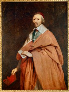 Armand Jean du Plessis, kardinal de Richelieu (1585-1642): portræt af Philippe de Champaignes værksted (1602-1674) af Philippe de (studio of) Champaigne