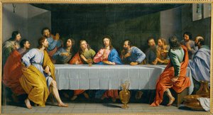 La Cene, siger La petite Cene - den sidste nadver ... af Philippe de Champaigne