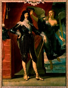Louis XIII - portræt af hans kroning af Victory af Philippe de Champaigne