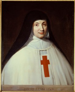 Portræt af mor Angelique Arnauld af Philippe de Champaigne