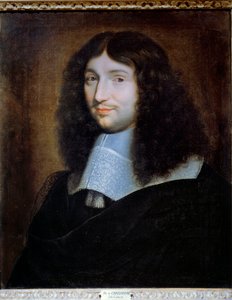 Formodet portræt af Jean Baptiste (Jean-Baptiste) Colbert (1619-1683), finansforstander for Ludvig XIV"" Maleri af Philippe De Champaigne (1602-1674). Reims, Musee Des Beaux Arts - Portræt af en mand, der formodes at være Jean Baptiste (Jean-Baptiste) Colb af Philippe de Champaigne