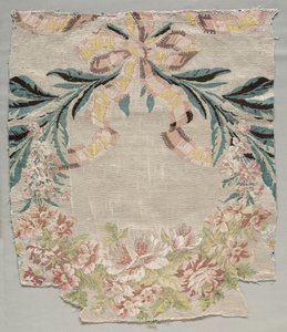 Silkefragment, del af panel kaldet Le panier fleuri, 1770.