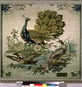 ""Påfuglen"" (Påfugl) Tapet af Philippe de Lassalle (1723-1805) 1770 Eremitagemuseet, Sankt Petersborg af Philippe de Lassalle