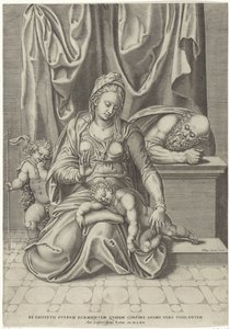 Hellig Familie med Johannes Døberen af Philippe de Soye