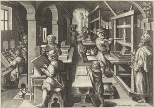 trykpresse Nye opfindelser og opdagelser (serietitel) Nova Reperta (serietitel)