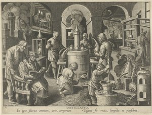 Destillation Destillation (titel på objekt) Nye opfindelser og opdagelser (serietitel) Nova Reperta (serietitel)