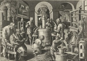 Destillation Nye opfindelser og opdagelser (serietitel) Nova Reperta (serietitel)