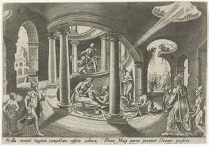 Tilbedelse af kongerne The Days of Doom of the Jewish People (serietitel) af Philips Galle