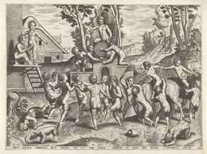 Bacchanal af børn af Philips Galle