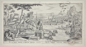 Cephalus og Procris af Philips Galle