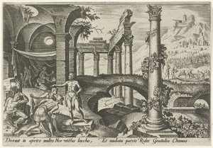Noahs drukkenskab The Days of Doom of the Jewish People (serietitel) af Philips Galle