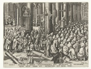 Tro på Fides (titel på objekt) De syv dyder (serietitel) af Philips Galle