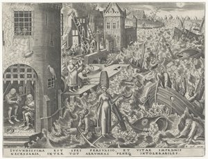 Dynge Spes (titel på objekt) De syv dyder (serietitel) af Philips Galle