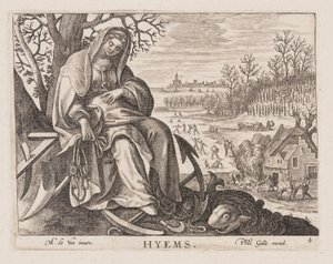 Hyems, fra De fire årstider af Philips Galle