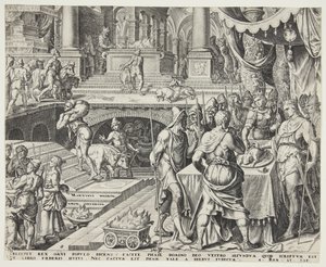 Josias fejrer påske af Philips Galle