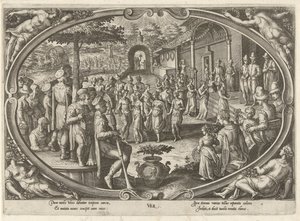 Forår Ver (titel på objekt) De fire årstider (serietitel) af Philips Galle