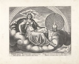 Himmel Aer (titel på objekt) De fire elementer (serietitel) af Philips Galle