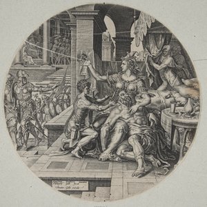 Samson og Delila af Philips Galle