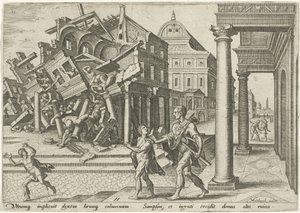 Samson ødelægger filistrenes tempel The Days of Doom of the Jewish People (serietitel)