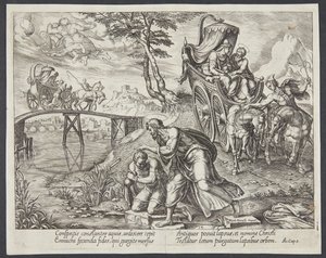 Sankt Filip døber hoffmanden af Philips Galle