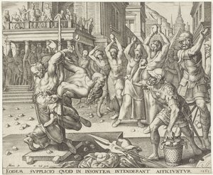 Stening af de ældre Historien om Susanna (serietitel) af Philips Galle