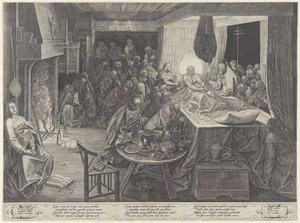Marys dødsleje af Philips Galle
