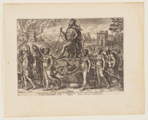 Kongens magt [3 Esdras 4:3-8], fra De fire stærkeste kræfter af Philips Galle