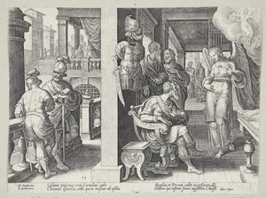 Englen sender Cornelius efter St. Peter af Philips Galle