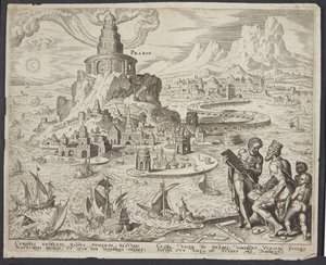 Fyrtårnet i Alexandria af Philips Galle