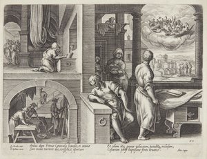 Synet om Sankt Peter af Philips Galle
