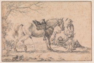 Den tissende hest af Philips Wouwerman