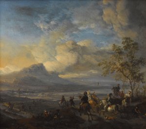 Falkejagten af Philips Wouwerman