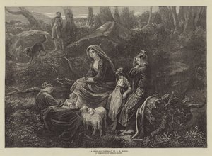 A Highland Pastoral, i udstillingen af Royal Academy