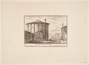 Danish: Tempel for gudinden Vesta. 1. Tempel for Fortuna Virile