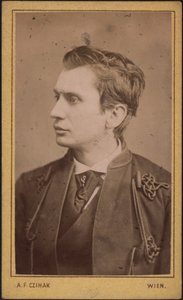 Leopold von Sacher-Masoch 1836-1895, ca. 1880 af Photo studio Adolf F. Czihak.