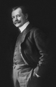 Portræt af komponisten Franz Lehár 1870-1948. af Photo studio E. Bieber.